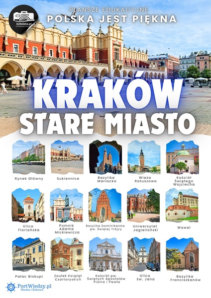 Kraków. Stare Miasto – Plansza edukacyjna
