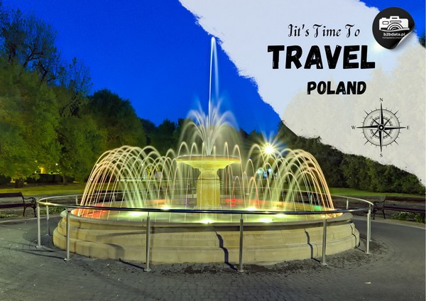 Ciechocinek – Fontanna na Parterach Hellwiga – Plakat do samodzielnego wydrukowania