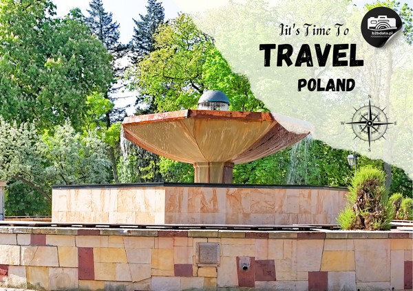 Ciechocinek – Fontanna Grzybek – Plakat do samodzielnego wydrukowania