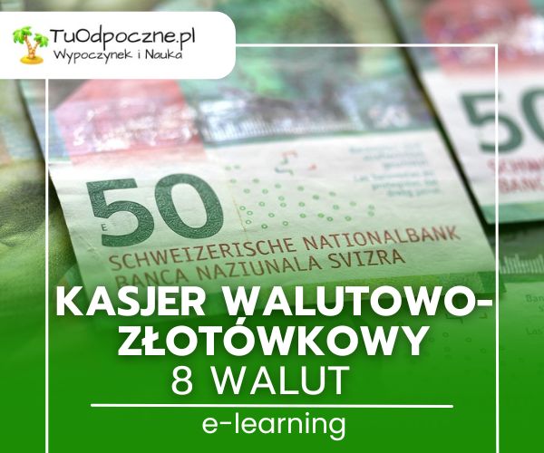 Kasjer walutowo-złotówkowy – 8 walut (warsztat E-learning)