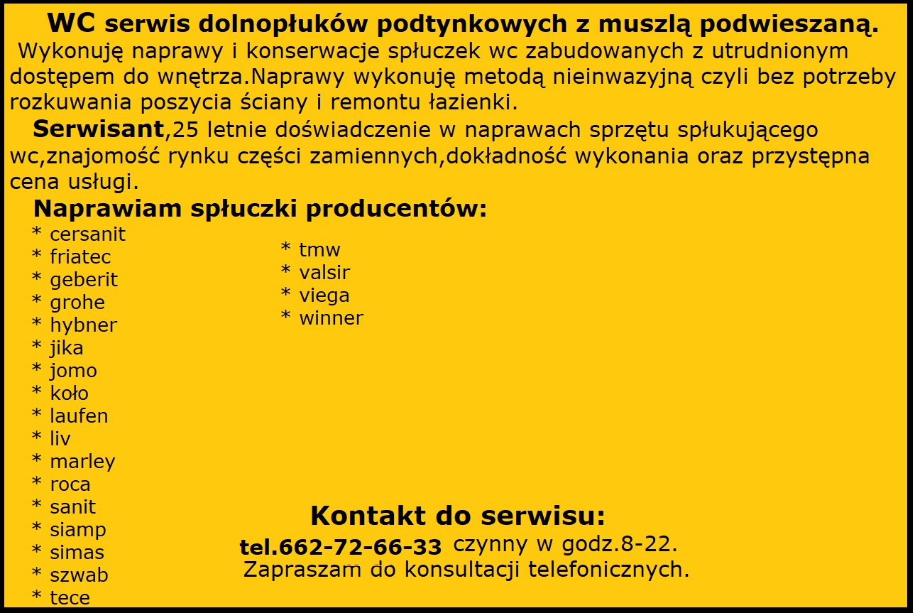 GEBERIT,serwis dolnopłuków wc podtynkowych.