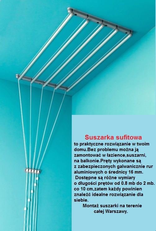 Suszarka sufitowa – monter suszarek.