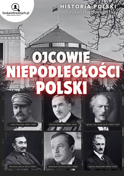 Ojcowie Niepodległości Polski – Plansza do samodzielnego wydrukowania