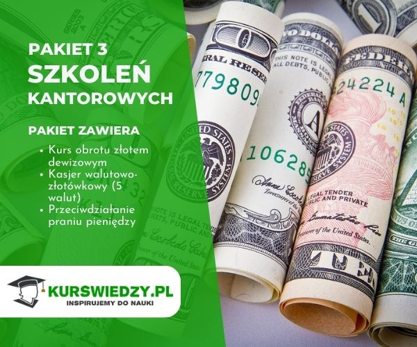 PAKIET: Kurs obrotu złotem dewizowym + AML + KWZ